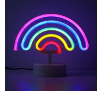 Led Colorful Cute Neon Rainbow Lights Neon Inscription Light With Battery Base Or By Arc Indoor Night Light Decoration For Kids Party Living Room Wedding Party