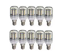 LED Corn Light Bulb 12V 24V Low Voltage E14 3000K Warm White/6000K Cool White 4W 260-300lm Small Edison Screw Dc12-80v Not Dimmable Candelabra LED (10 PCS) [Energy Class A +] (Cool White)