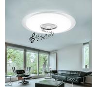 LED Cristal Couvrir Lampe Haut-Parleur RGB Variateur Télécommande Lumière Jour