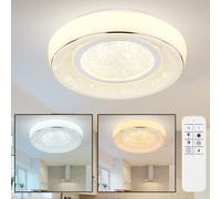 LED Cristal Couvrir Lampe Variateur Lumière Du Jour Télécommande Sternen-Effekt