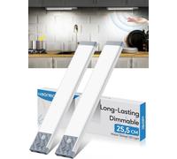 Led Cuisine Sous Meuble, 50 Led Reglette Led Rechargeable Usb, Dimmable Lampe Detecteur De Mouvement Pour Cuisine, Placard, Comptoir, Placard, Armoires, Escalier - Lumière Blanche Froide, 25,5 Cm