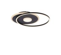 LED Deckenleuchte chambre à coucher Noir Dimmable 3000 K 4150 Lm Plafonnier Ring