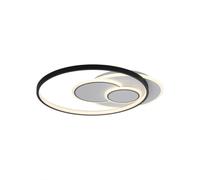 LED Deckenleuchte Plat chambre à coucher Blanc Noir L: 55 CM Plafonnier Chaud