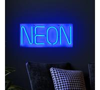Applique murale à LED décoration enseigne lumineuse au néon salon éclairage de fête lampe USB bleu