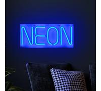 LED Déco Mur Spot Bleu Fête Cave Éclairage Couloir Fluo USB Lumière Lampe