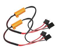 Lot de 2 décodeurs LED pour voiture - Avec faisceau de câbles - Pour phares - Anti-flash - Pas d'erreur - Résistance d'alimentation - Câblage - Réparation - Super clignotant.