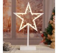 LED Deko Lampe debout Étoile Éclairage de Noël X-MAS Lampe rebord de fenêtre
