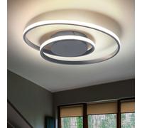 RL Plafonnier LED Anneau Design Titan – Éclairage pour chambre, interrupteur et variateur