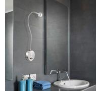 Applique LED luminaire mural lampe DEL éclairage bras flexible lecture chrome interrupteur