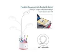 Led Desk Lamp Children with Night Light Usb Battery Table Lamp Reading Lamp Book Daylight Lamp Dimmable Bedside Lamp Touch Table Lamp for Home Office