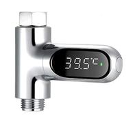 LED Digital Shower Temperature Afficher le thermomètre à eau Tester 0~100 ℃ Thermomètre à eau Celsius Fahrenheit Affichage 360 ° Écran rotatif pour la salle de bain de la cuisine
