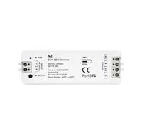 LED Dimmer Controller 4 Zone Color Temperature LED Dimmer Kit DC 12V 24V 2CH Dual Color LED Controller V2 Touch Wheel 2.4G Remote Control RS2 Smooth Dimming(4xV2 and RS2 KIT)