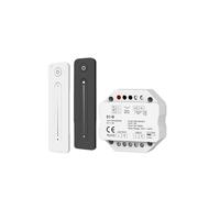 LED Dimmer Controller AC 220V 230V 110V LED Triac Dimmer Single Dimmer Suitable for WW NW CW LED Bulb 2.4G Remote Control Switch S1-B R11(S1-B and R11 Black)