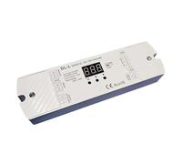 LED dimming controller to 0-10V decoder DMX512 to 1-10V signal converter 5V 12V-24V input; 4 channels 20mA PWM set address track Din Rail(DL-L)