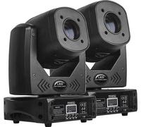 LED DJ Disco Lights, 80W Power, 3-Prisma Spot Light, DMX512 Control, 2pcs, EU-Stecker