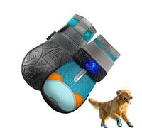 LED Dog Shoes - Pet Protective Boots for Outdoor Walks | Mesh Fabric Anti Slip Sole, Motion Activated Light Visibility Design, Adjustable Strap Paw Cover for Training Running Puppy Kitten Small Medium