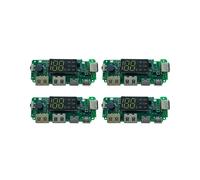 LED Double USB 5V 2.4A Micro-Type / Type-C USB Mobile Power Bank 18650 Module de Charge Carte de Chargeur de Batterie AU Lithium 4Pcs