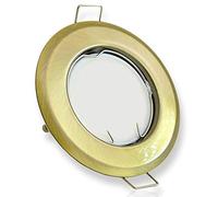 LED downlight laiton rond 5 watts blanc chaud 12V - MR16 spots encastrés Ø 55 - trou de perçage 60mm - encastré - spots encastrés au plafond - spots encastrés au plafond spots encastrés