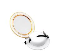 LED Downlight plafond DC12V 24V AC110V 220V 5W 9W 12W 15W 18W projecteur blanc chaud froid rond encastré Led Spot éclairage(Gold Spring Buckle,AC110V 18W)