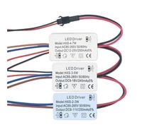 LED Driver 250mA 2-3W 3-5W 4-7W 8-12W 15-18W 18-24W LED Constant Current Driver Power Unit Supply for LED Bulb Transformers(2-3W DC6-11V)