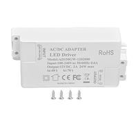 LED Driver DC12V 24W 2A, Transformateur Lumineux Compact, Haute Efficacité et Sécurité - Dalle LED Driver, Protection Contre Surcharges, Installation Facile pour Éclairage DIY