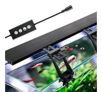 LED Éclairage Aquarium, Réglable 24/7 Clipsable LED Aquarium à Spectre Lampe avec 215 LEDs, 42W 2815lm pour les plantes et aquariums (48-54 pouces)