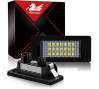 Led Éclairage Plaque Immatriculation Auto Ampoules Canbus 6000k Blanc 18 Smd Feux Arrière Pour E39 E60 E61 E71 E72 E82 E84 E88 E90 E91 E92 E93 M3 M5 F10 F11 F18 F25 Etc., 2 Pcs