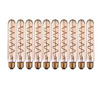 LED Edison Ampoule E27 / 220 V rétro spirale Filament Ampoule Led T30 / T185 lampe Dimmable Ampoules, Pour la maison Dimmable Ampoule,10pcs