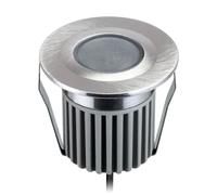 LED encastré de sol BODES pour extérieur IP67 aluminium rond 50mm Ø blanc [EEK: G]