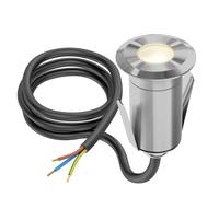 LED encastré de sol GLOX pour extérieur IP67 aluminium rond 35mm Ø blanc