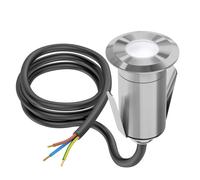 LED encastré de sol GLOX pour extérieur IP67 aluminium rond 35mm Ø blanc mat
