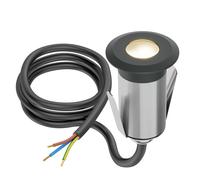 LED encastré de sol GLOX pour extérieur IP67 anthracite rond 35mm Ø blanc