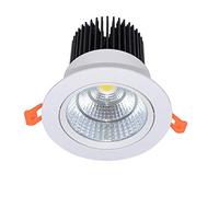 LED Encastré Plafond Plafond Plat Panneau Down Light Downlight Intérieur, 75-120mm Trou Rond Panneau Lumières Mettre En évidence Plafond Spots pour Salle De Bains Salon Chambre Hôtel Couloir Scène