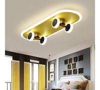 LED Enfants Chambre Skateboard Plafonnier Modern Dimmable Télécommande Éclairage De Plafond 32W Cartoon Acrylique Garçon Fille Chambre À Coucher Lustres Salon Jardin D'enfants Suspension Chambre Bébé