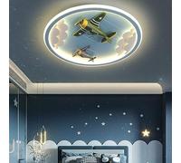 LED Enfants plafonnier 72w 5500lm Avion fusée Licorne Forme dimmable à Distance Rose/Bleu/Blanc pour Chambre d'enfants Chambre Salon Amusement créatif/Belle économie d'énergie Durable sécurité (