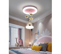 LED enfants Plafonnier Rose Lampe de chambre d'enfant Ø40cm Lampe de plafond Dimmable Château Lustre 4 flammes Garçon Fille Chambre Suspension décorative Lampe pour bébé Éclairage intérieur