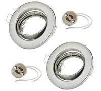 LED et halogène Cadre de Montage Orientable Couleur Chrome brossé Inclus.Douille SW-RC01