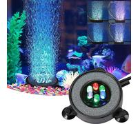 LED étanche Aquarium Lampe d'éclairage sous-marin, Plant Fish Tank Light, Air Bubble Multicolor Light,