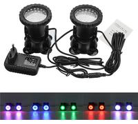 LED étanche Lumière colorée Spot Aquarium Réservoir à poissons Lumière piscine sous-marine AC100-240V - B