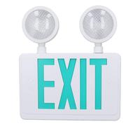LED Exit d'urgence Light Combinaison Pépor de l'eau 2 Signe Green de tête réglable pour les affaires