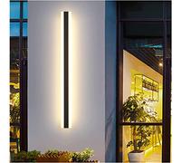 LED extérieur Jardin Appliques murales intérieur/extérieur Longue Bande Applique Murale Noir Applique Murale Aluminium Haut vers Le Bas IP67 étanche Moderne terrasse Cour Salle de Bain
