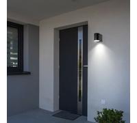 LED Extérieur Lampe Aluminium Spot De Balcon Mur Noir Maison Porte Bas IP44
