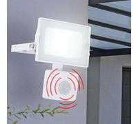 Applique d'extérieur à LED Projecteurs de construction Éclairage de jardin Détecteur de mouvement Lampe ALU réglable