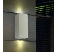 Applique murale extérieure en acier inoxydable à LED, projecteurs de façade haut et bas, garages de porte d'entrée, lampe de maison de jardin