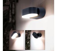 Lampe de façade murale extérieure LED ALU spot de jardin éclairage de balcon réglable V-TAC 8288