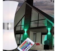 LED Extérieur Mur Up & Down Lampe de Jardin Cour Route RGB Télécommande Dimmable