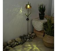 LED Extérieur Solaire Prise Lampe Fleur Crackle-Glas Boule Jardin Cour Pointe