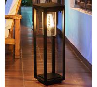 LED Extérieur sur Pied Lampe Jardin Terrasse Filament Alu Lanterne Cour Noir