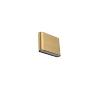 LED Extérieure Mur Aluminium Laiton IP54 Haut Bas 3000 K Wandleuchte Jardin