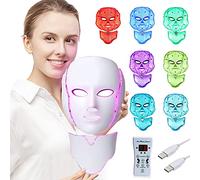 LED Fâcè Mâsk Light Therapy - 7 couleurs de rajeunissement de la peau Thérapie LED Photon Mâsk Light Soins du visage de la peau Anti-âge Rides Tonifiant Mâsk